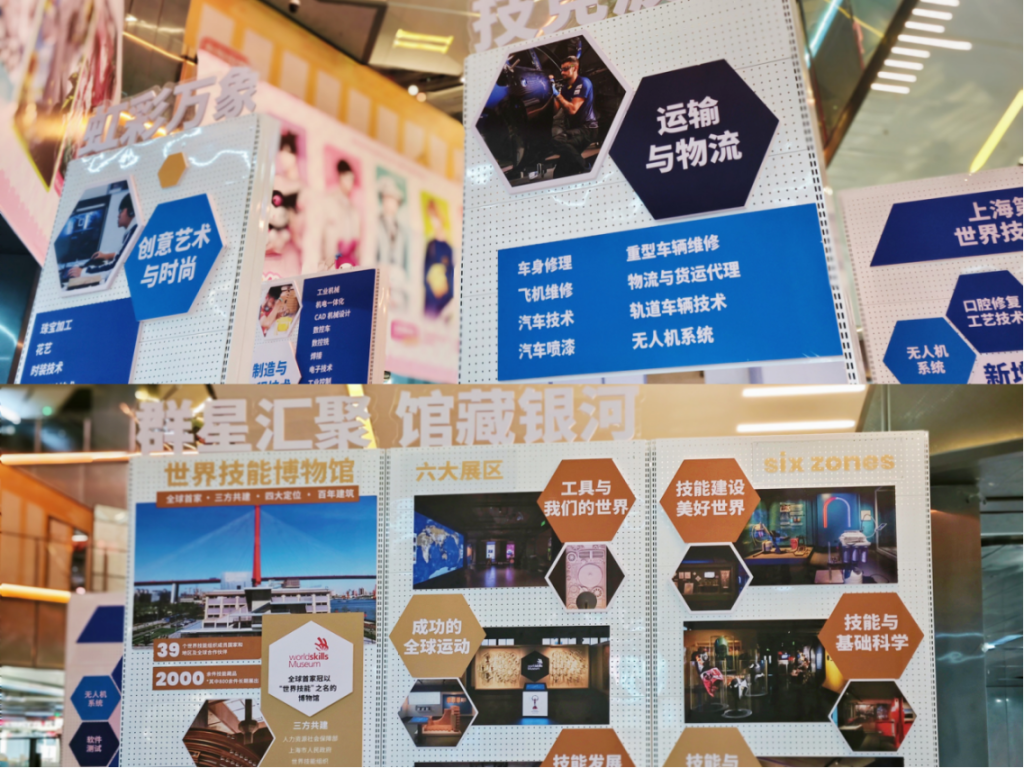 Explore four exhibition zones with WorldSkills Champions! The mobile museum illuminates the “Skills Spectrum” in a limited-time experience